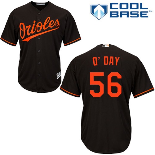 Orioles #56 Darren O'Day Black Cool Base Stitched Youth MLB Jersey
